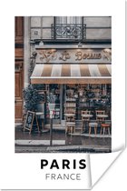 Poster Parijs - Frankrijk - Café - 20x30 cm