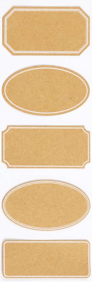 Afbeelding van product Martha Stewart Labels - classic kraft