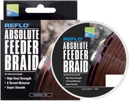 Preston Absolute Feeder Braid - 0.10mm - 150m - Gevlochten Lijn - Bruin van Merkloos — afbeelding 3