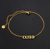 Dushi Travel Armband | Goudkleurig RVS | Traveling | Wanderlust | Caribbean | Reizen | Cadeau | traveldutchie