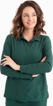 Groene Blouse van Je m'appelle - Dames - Travelstof - Maat XS - 5 maten beschikbaar