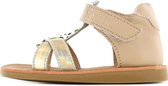 Shoesme beige sandalen met gouden bandjes