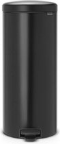Brabantia pedaalemmer 30L Matt Zwart