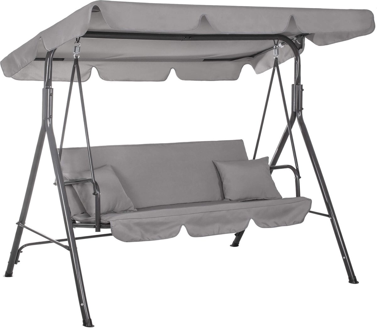 Springos - Schommelbank Luna - 3-zits - Grijs - 170 x 110 x 150 cm — afbeelding 12