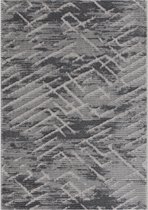 Magic Floor - Tapijt - Woonkamer - Vloerkleed Gabardin 12465 - Grijs - Polyester - (300x80cm)