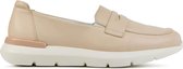 Hassia Instapper Dames - Instapschoenen / Damesschoenen - Leer   - 301360 - Beige - Maat 37