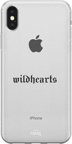 xoxo Wildhearts case voor iPhone XS Max - Wildhearts Black - xoxo Wildhearts Transparant Case