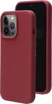 Mobiparts Siliconen Cover Case Apple iPhone 13 Pro Plum Rood hoesje