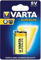 Batterij Varta Superlife 9V Zinc bls1