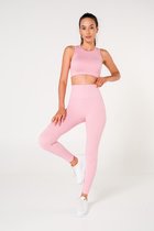 Formactive geribbelde sportlegging en top - Roze - L/XL - Fitness-Dagelijks gebruik - High waist - Comfortabel - Yoga - Gym -1550