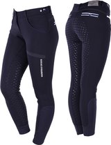 QHP Rijbroek softshell Emma anti-slip zitvlak - maat 48 - Navy