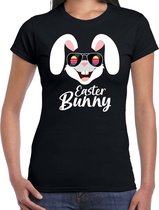 Easter bunny / Paashaas t-shirt / shirt - zwart - dames - Foute kleding / outfit Pasen S