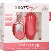 10 Speed Remote Vibrating Egg - Big - Pink - Eggs pink