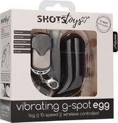 Wireless Vibrating G-Spot Egg - Big - Black - G-Spot Vibrators