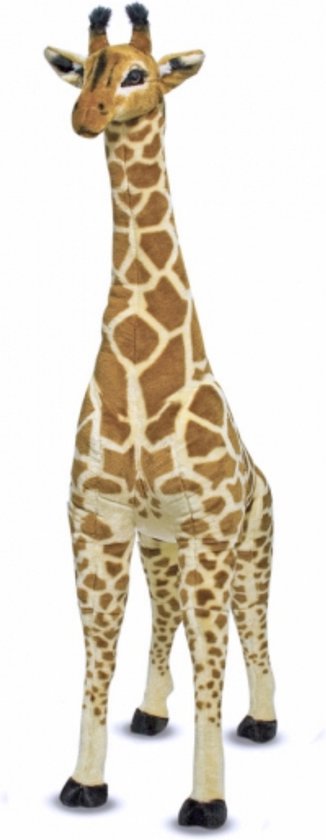 Melissa & Doug Gigantische giraf - Levensecht Knuffeldier - Knuffels voor kinderen - 1,4 meter hoog - Geweldig cadeau voor meisjes en jongens - Van 3+