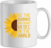 Be a change you want to see in the world'| Cadeau| cadeau voor haar| cadeau voor hem | Beker 31 CL