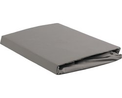 Ambiante Cotton Uni - Hoeslaken - Lits-jumeaux - 160x200 cm - Grey