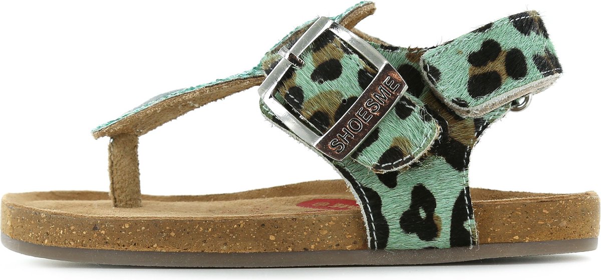 Sandalen | Meisjes | Green Leopardo | Leer | Shoesme | Maat 29