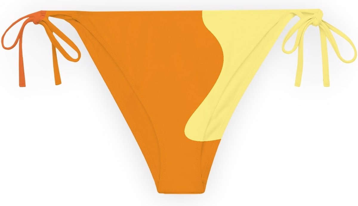 Sea'sons Official - Kleurveranderend - Triangle Bikinibroek - Oranje-Rood - XL