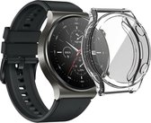 Strap-it TPU case - transparant bescherm hoesje geschikt voor Huawei Watch GT 2 Pro - doorzichtige beschermhoes voor Huawei Watch GT2 Pro