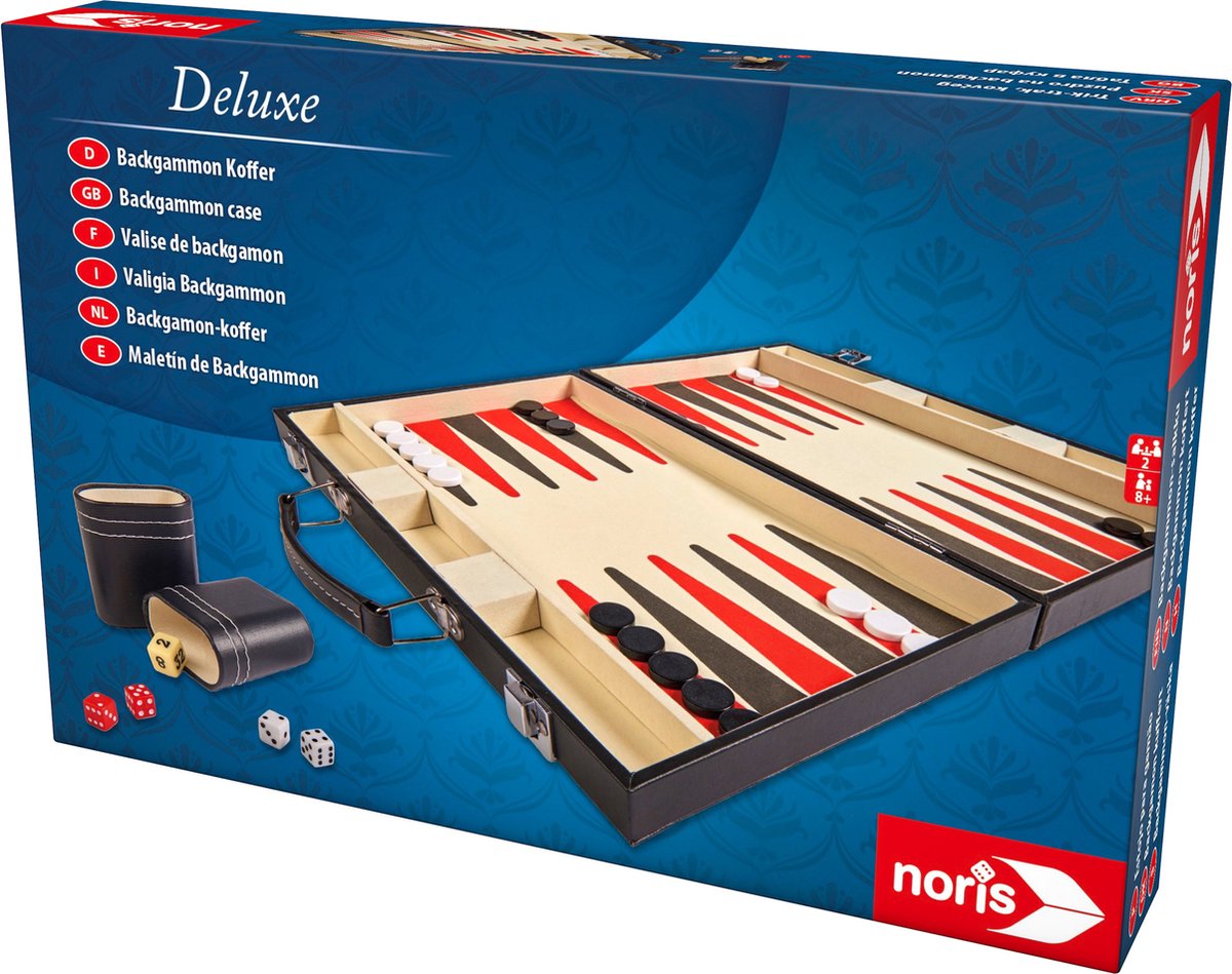 Backgammon persan de luxe fait à la main en bois, avec une couverture