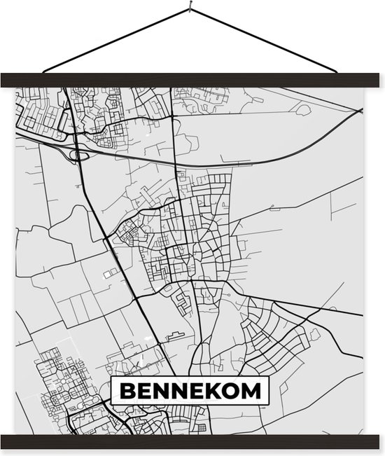 Posterhanger Incl Poster Babeplaat Plattegrond Bennekom Stadskaart Kaart Bol Com