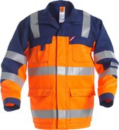 FE Engel Safety+ Jas EN 20471 1235-830 - Oranje/Marine - 2XL