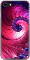 Geschikt voor iPhone 7 hoesje - Spiraal - Abstract - Kleuren - Siliconen Telefoonhoesje