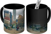 Magische Mok - Foto op Warmte Mok - New York - Empire State Building - Winter - 350 ML - Uitdeelcadeautjes