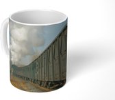 Mok - Stoomtrein in het Aziatische China - 350 ML - Beker - Uitdeelcadeautjes