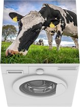 Wasmachine beschermer mat - Koe - Gras - Boerderij - Natuur - Breedte 60 cm x hoogte 60 cm