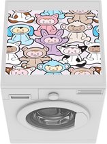 Wasmachine beschermer mat - Baby - Dieren - Pyjama - Breedte 55 cm x hoogte 45 cm