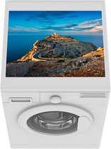 Wasmachine beschermer mat - Mallorca - Berg - Vuurtoren - Breedte 55 cm x hoogte 45 cm
