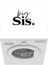 Wasmachine beschermer - Wasmachine mat - Zus - Grote zus - Quotes - Minimalisme - Zusje - 60x60 cm - Droger beschermer