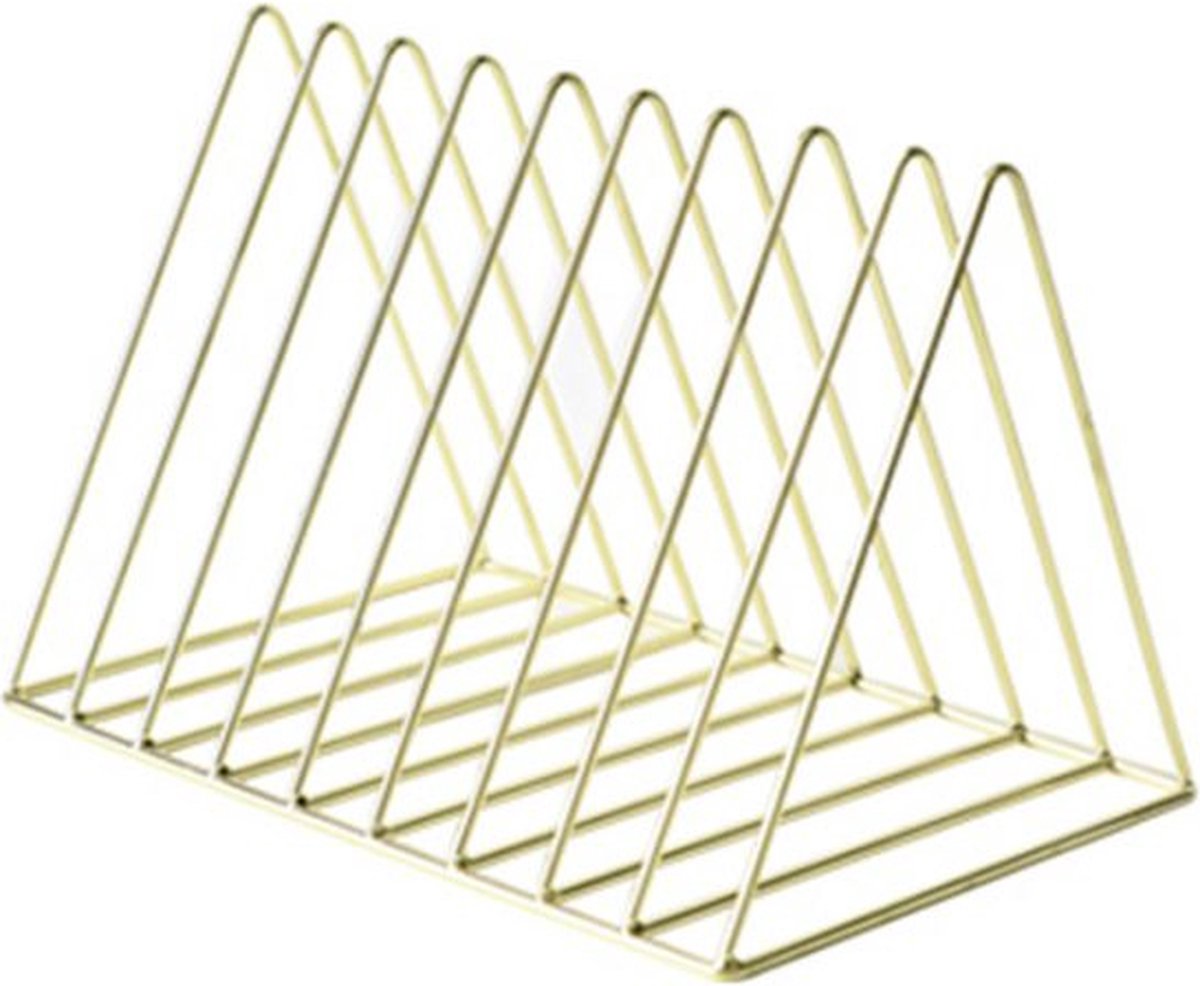 Tijdschriftenrek Goud Metaal Driehoek