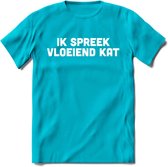 Ik Spreek Vloeiend Kat - Katten T-Shirt Kleding Cadeau | Dames - Heren - Unisex | Kat / Dieren shirt | Grappig Verjaardag kado | Tshirt Met Print | - Blauw - 3XL