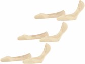 FALKE dames step medium cut footies 3P beige - 39-40