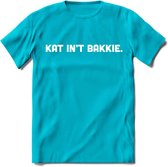 Kat Int Bakkie - Katten T-Shirt Kleding Cadeau | Dames - Heren - Unisex | Kat / Dieren shirt | Grappig Verjaardag kado | Tshirt Met Print | - Blauw - S