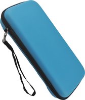 Hoesje Geschikt voor Nintendo Switch Hoes Bescherm Case Hardcover Met Polsbandje - Hoes Geschikt voor Nintendo Switch Case - Blauw