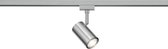 LED Railverlichting - Track Spot - Torna Dual Monla - 2 Fase - GU10 Fitting - Rond - Mat Nikkel - Aluminium