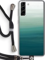 Case Company® - Samsung Galaxy S21 Plus hoesje met Koord - Ocean - Telefoonhoesje met Zwart Koord - Bescherming aan alle Kanten en Over de Schermrand