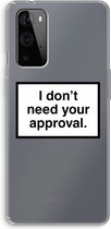 Case Company® - OnePlus 9 Pro hoesje - Don't need approval - Soft Cover Telefoonhoesje - Bescherming aan alle Kanten en Schermrand