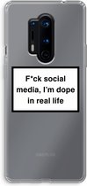 Case Company® - OnePlus 8 Pro hoesje - I'm dope - Soft Cover Telefoonhoesje - Bescherming aan alle Kanten en Schermrand