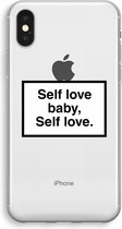 Case Company® - iPhone X hoesje - Self love - Soft Cover Telefoonhoesje - Bescherming aan alle Kanten en Schermrand