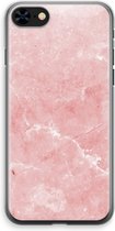 Case Company® - iPhone 8 hoesje - Roze marmer - Soft Cover Telefoonhoesje - Bescherming aan alle Kanten en Schermrand
