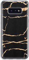 Case Company® - Samsung Galaxy S10e hoesje - Gouden marmer - Soft Cover Telefoonhoesje - Bescherming aan alle Kanten en Schermrand