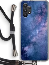 Case Company® - Samsung Galaxy A32 5G hoesje met Koord - Nebula - Telefoonhoesje met Zwart Koord - Bescherming aan alle Kanten en Over de Schermrand