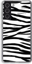 Case Company® - Samsung Galaxy S21 FE hoesje - Zebra pattern - Soft Cover Telefoonhoesje - Bescherming aan alle Kanten en Schermrand