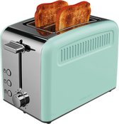 Silvercrest Kitchen Tools Broodrooster - Functies: ontdooien en opwarmen - Vermogen: 950 W - Standen: 6 - Met gepolijst RVS front en gelakte zijvlakken - Geïntegreerd broodjesopzet