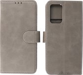 Samsung Galaxy A53 5G Hoesje - Book Case Telefoonhoesje - Kaarthouder Portemonnee Hoesje - Wallet Cases - Grijs